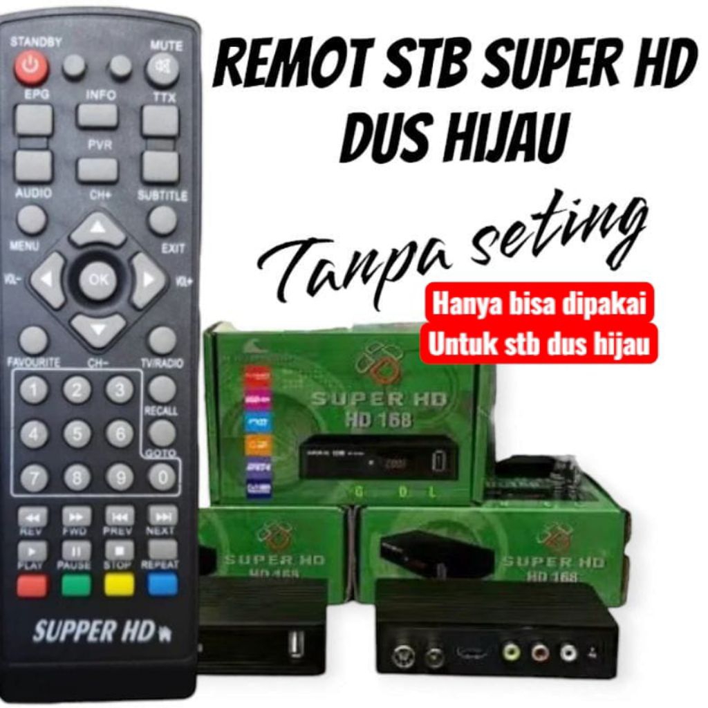 Remote STB SUPER HD/Remote set top box super HD versi lama