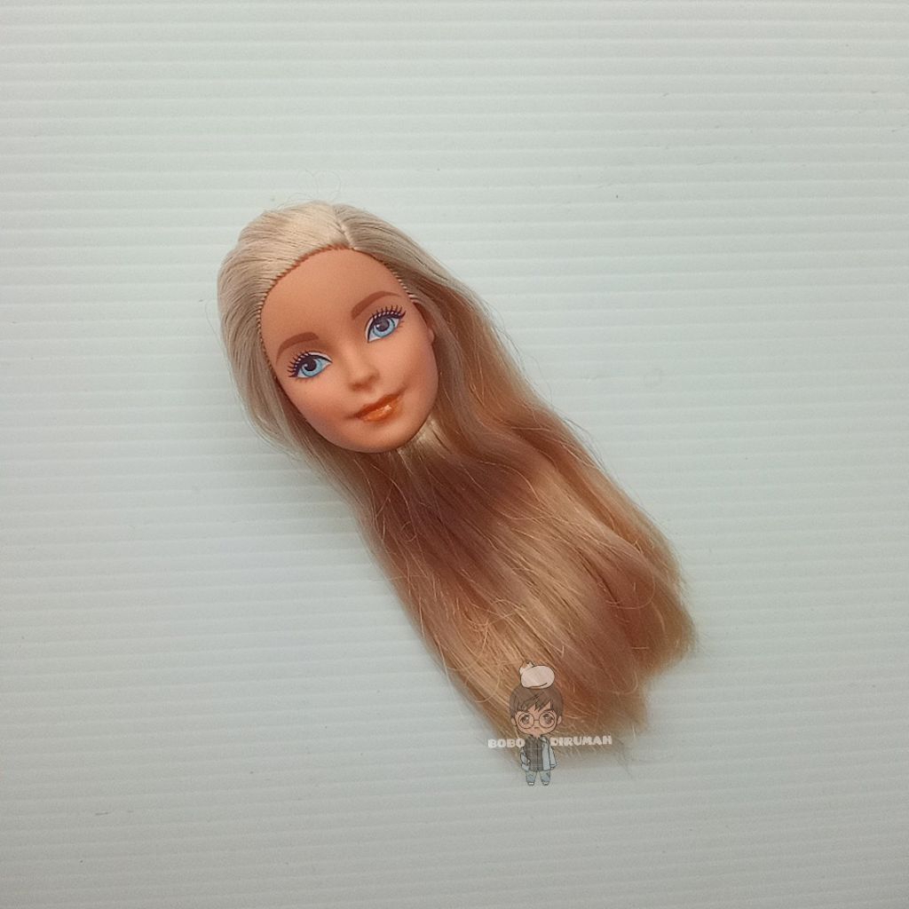 kepala boneka barbie repainted