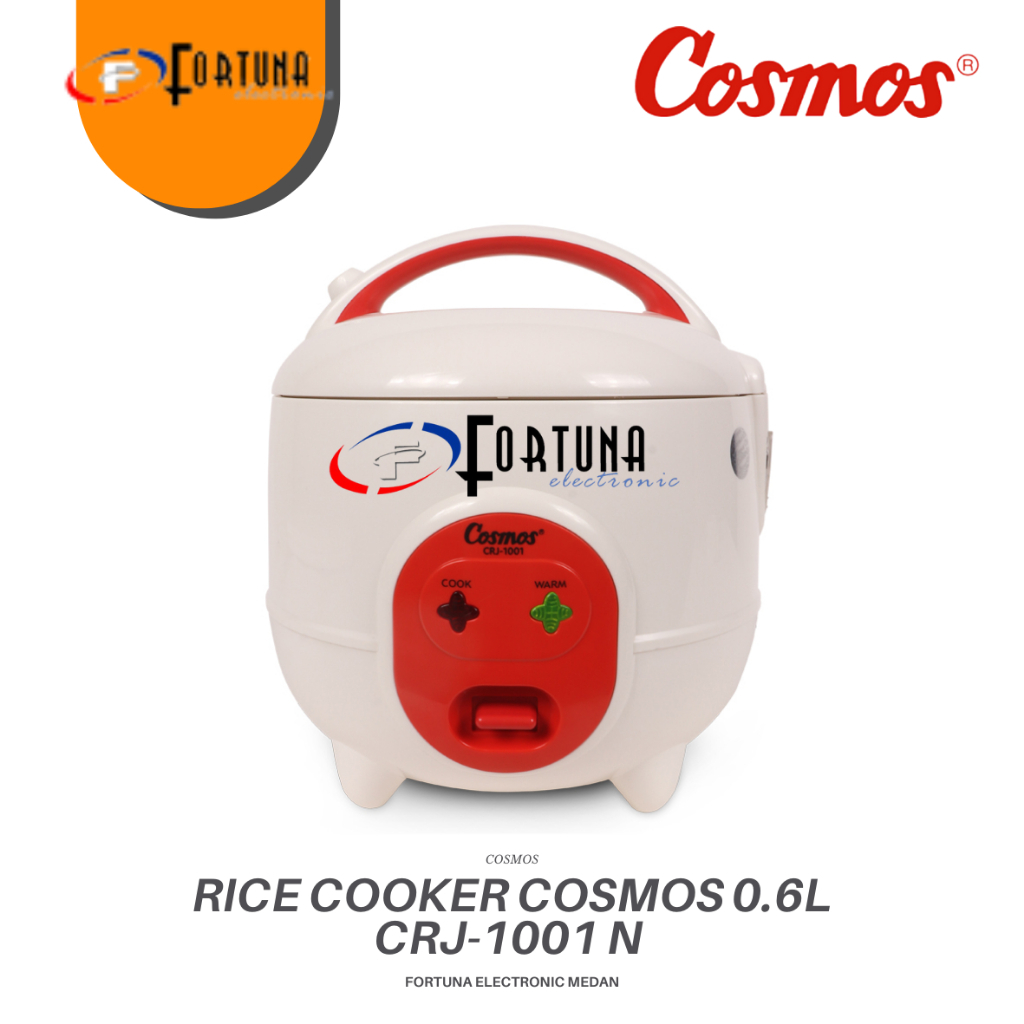 RICE COOKER CRJ-1001 N COSMOS NON STICK / ANTI LENGKET MAGIC COM 0.6 liter COSMOS CRJ1001N / COSMOS 