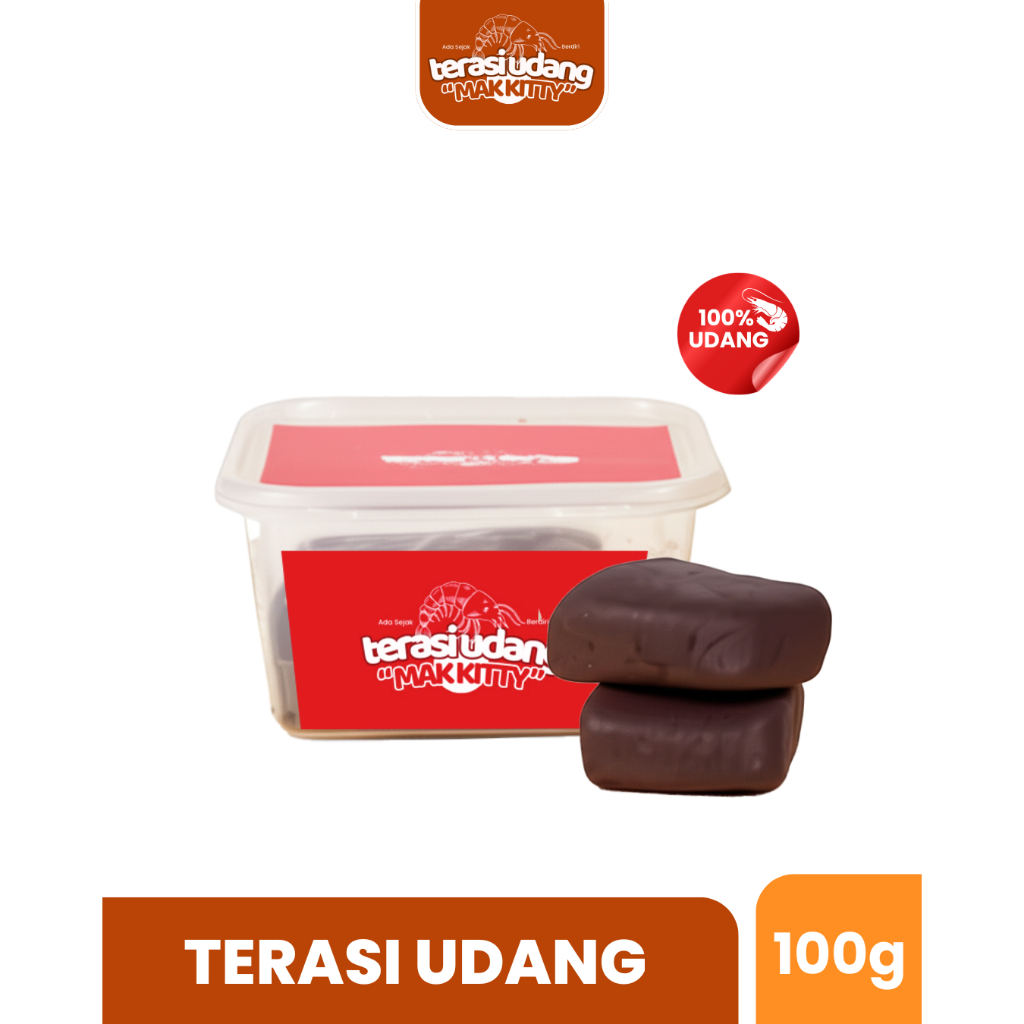 

Terasi Udang Mak Kitty 100g | Terasi Udang Tanpa MSG 100% Udang Asli Sidoarjo