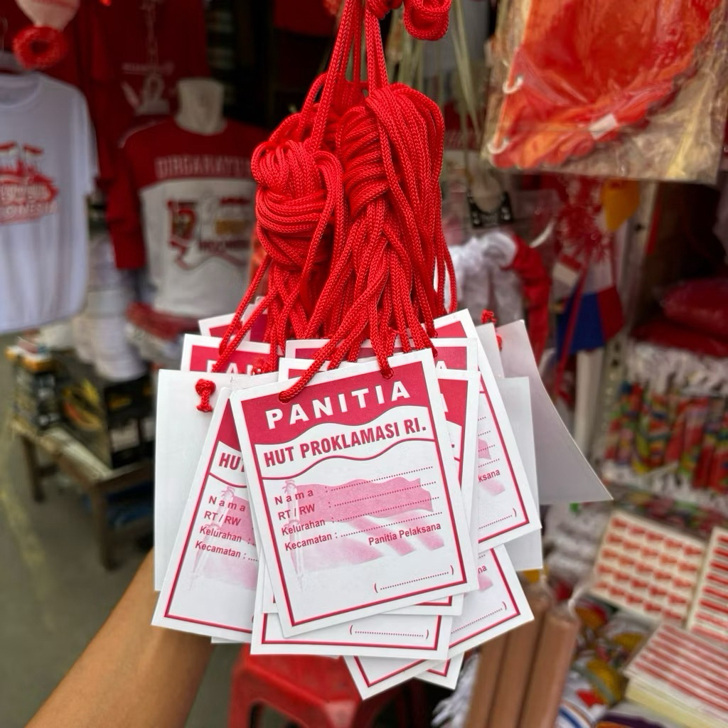 

Nametag Panitia HUT RI INDONESIA Name Tag 17 Agustusan