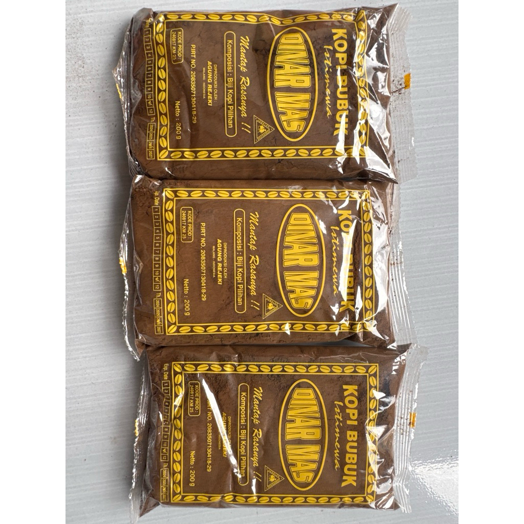 

KOPI DINAR MAS 200gr KOPI BUBUK MURAH