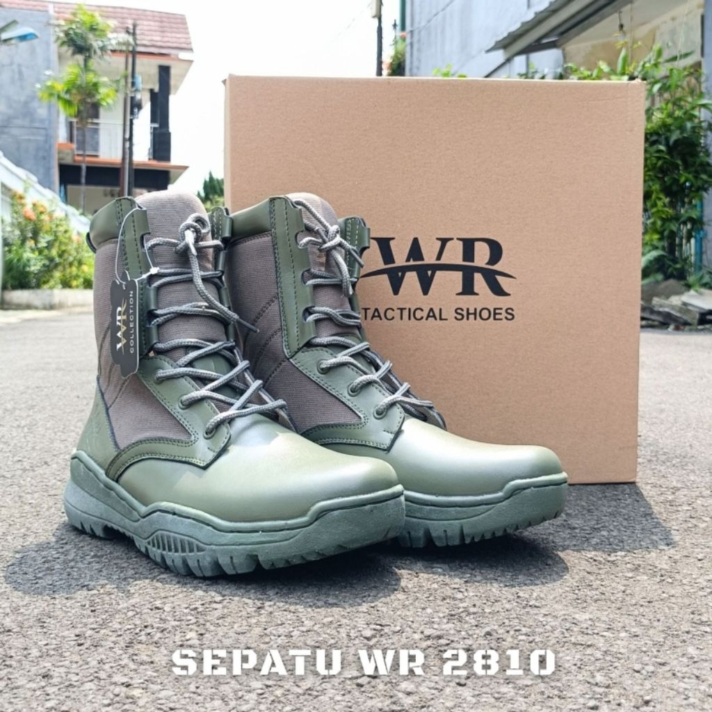 Sepatu PDL Brimob hijau / sepatu model jatah brimob murah
