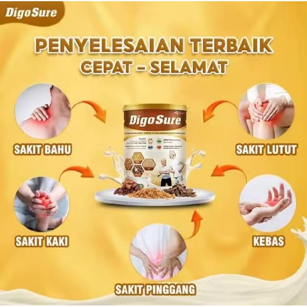 

DIGO SURE ASLI % ORIGINAL SUSU VITAMIN KESEHATAN TULANG DAN SENDI