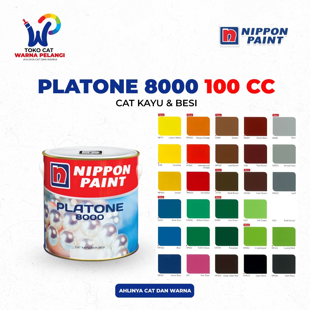 Cat Minyak Kayu dan Besi NIPPON Platone 8000 100 Cc