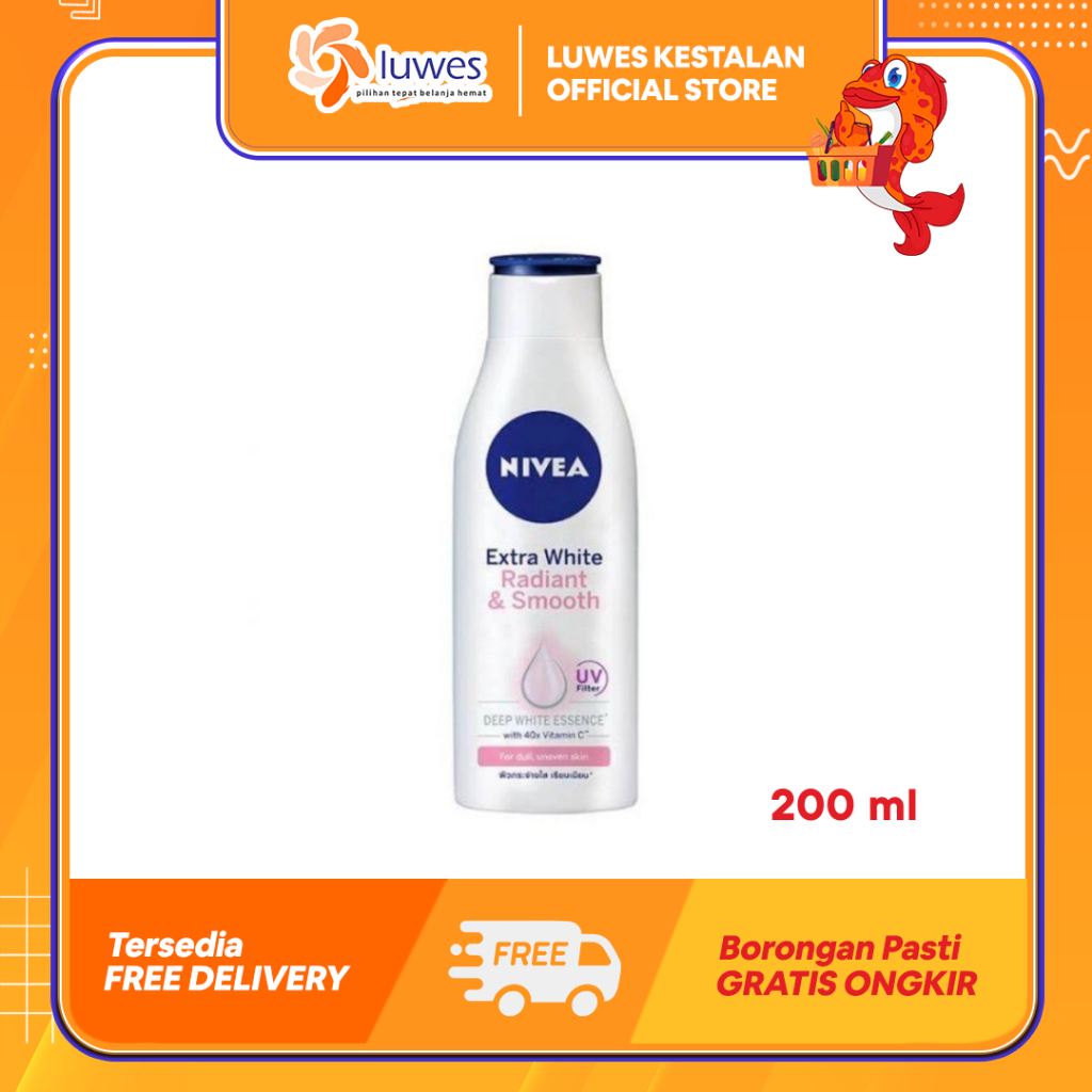 NIVEA RADIANT SMOOTH HAND BODY LOTION 200ml
