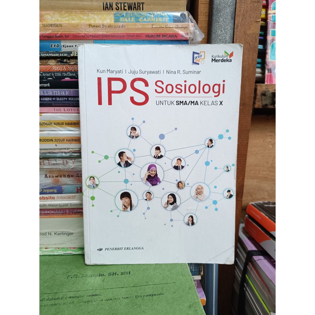 Buku bekas. IPS Sosiologi. kelas 1 SMA. kumer