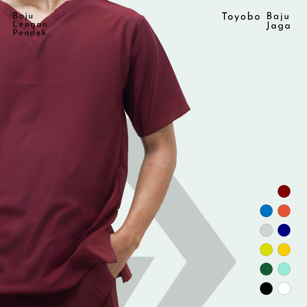 Baju OK Lengan Pendek (Atasan Saja) Toyobo Seragam Medis Jaga OKA