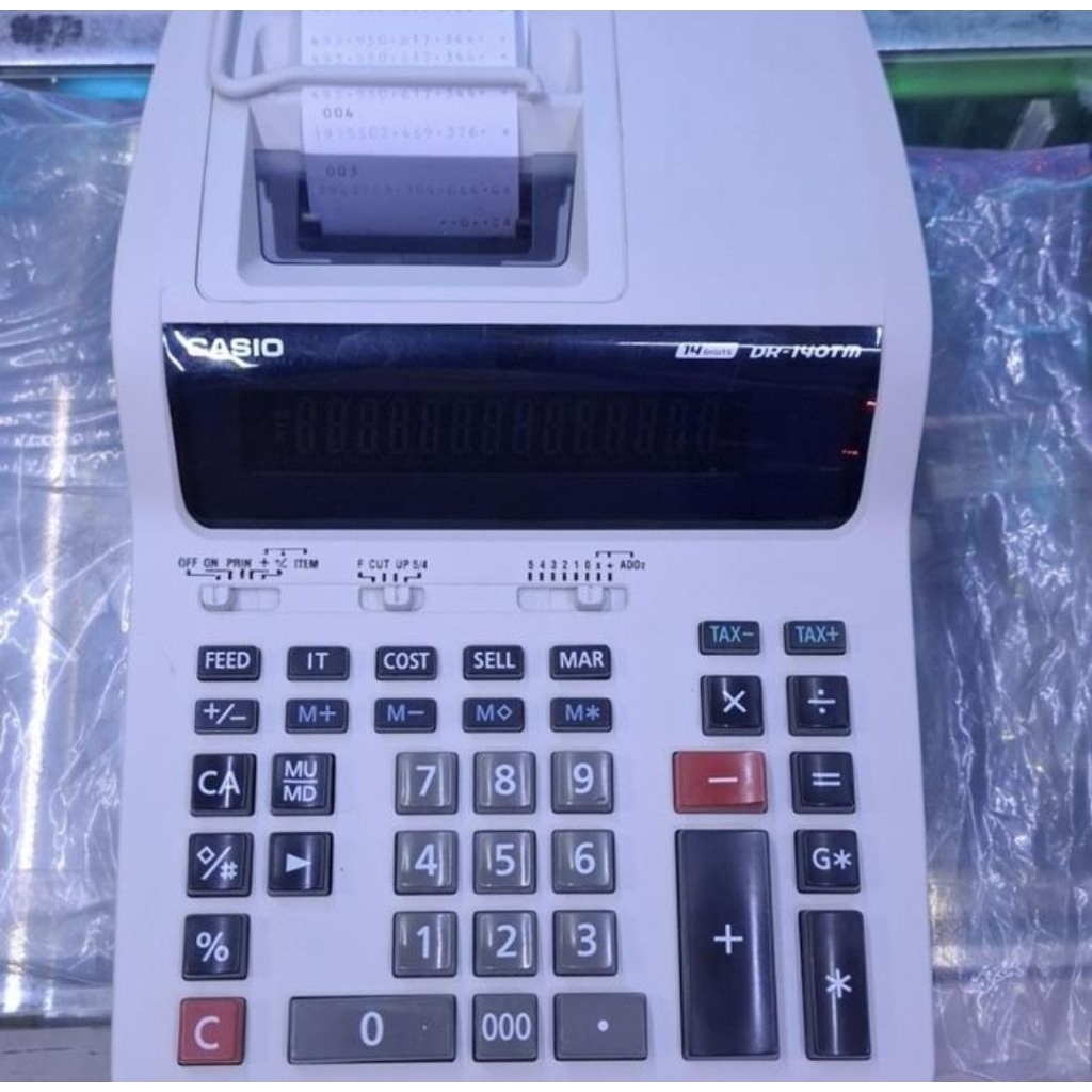 

CALCULATOR PRINT CASIO DR 140 TM HEAVY DUTY 14 DIGIT NEW LENGKAP