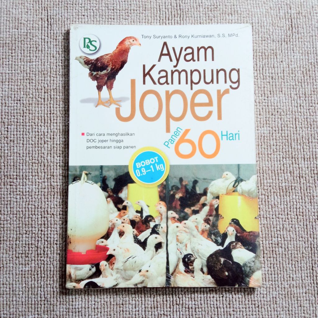 (ORIGINAL) BUKU PETERNAKAN / AYAM KAMPUNG JOPER PANEN 60 HARI