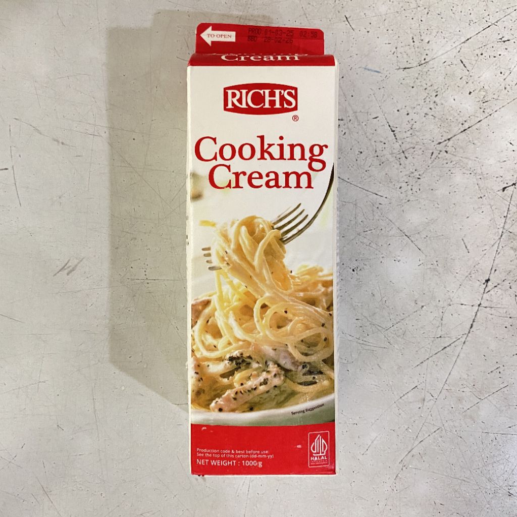 Rich's cooking cream 1 liter | rich's cooking cream | rich krim masak | cooking cream rich