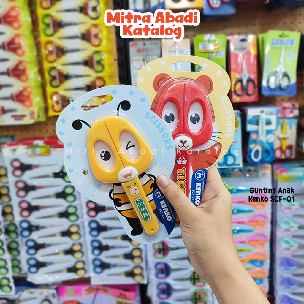 

GUNTING ANAK KENKO SCF-01 / GUNTING AMAN UNTUK ANAK MINIMALIS MOTIF LUCU