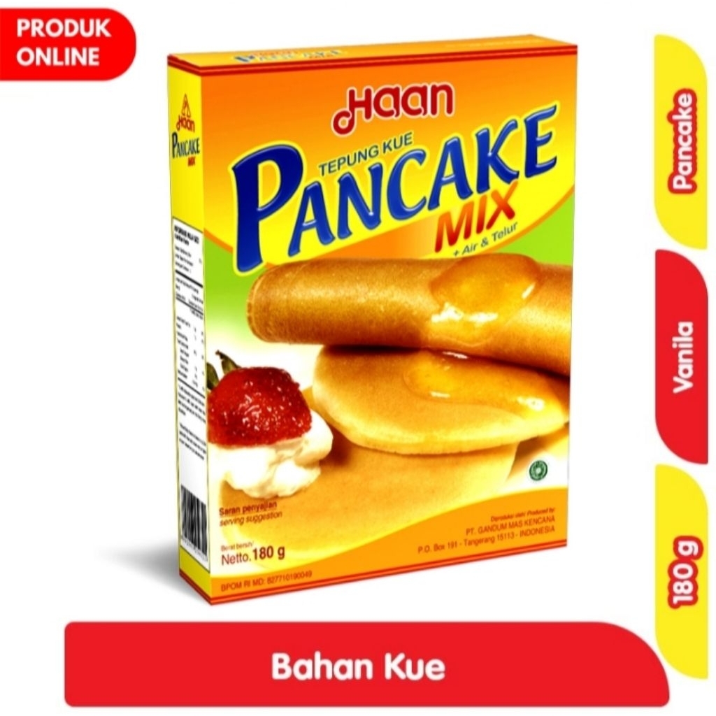 

Haan Pancake Mix Tepung Kue Vanila 180 g