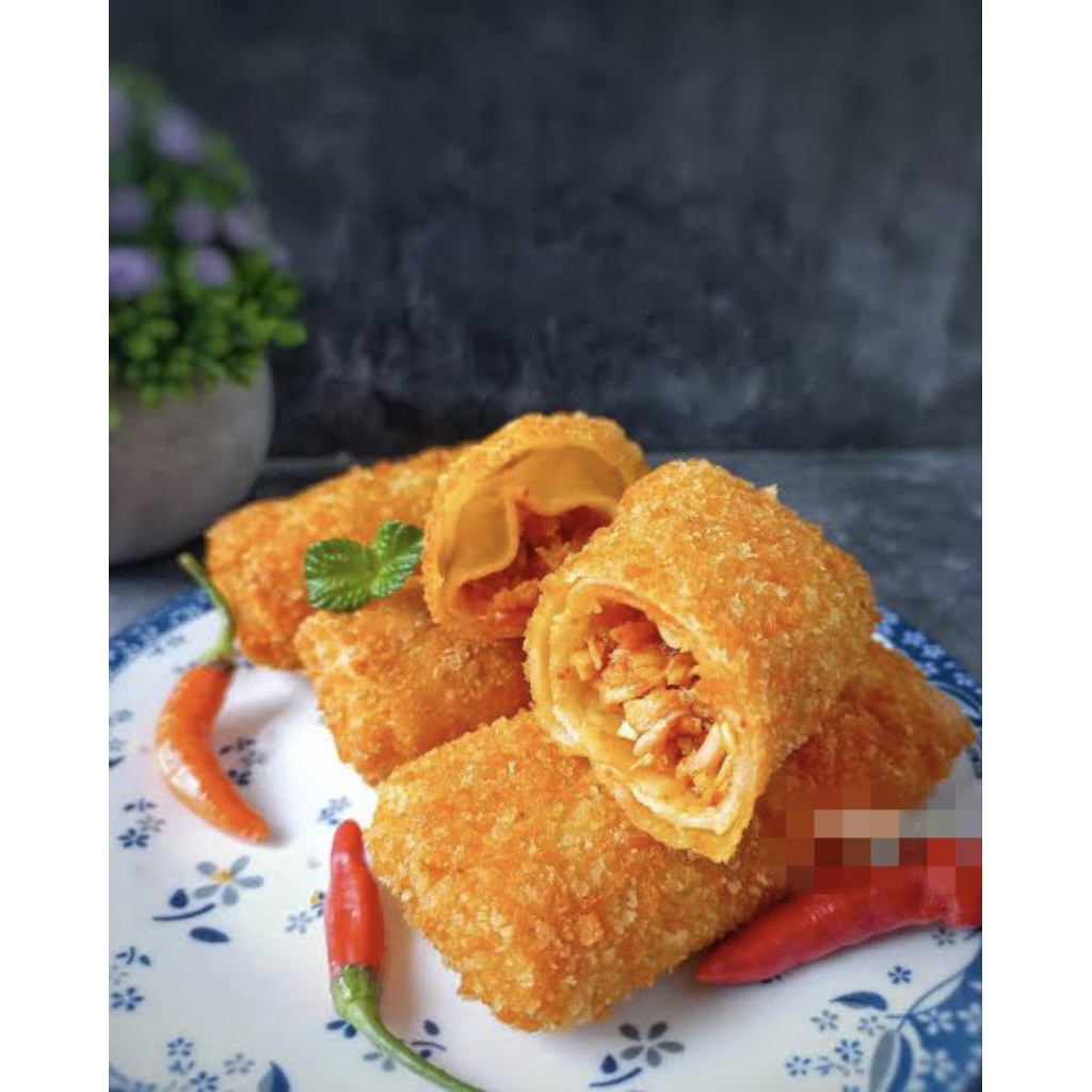 

RISOL AYAM SUWIR PEDAS FROZEN ISI 10 // HANYA PENGIRIMAN INSTAN