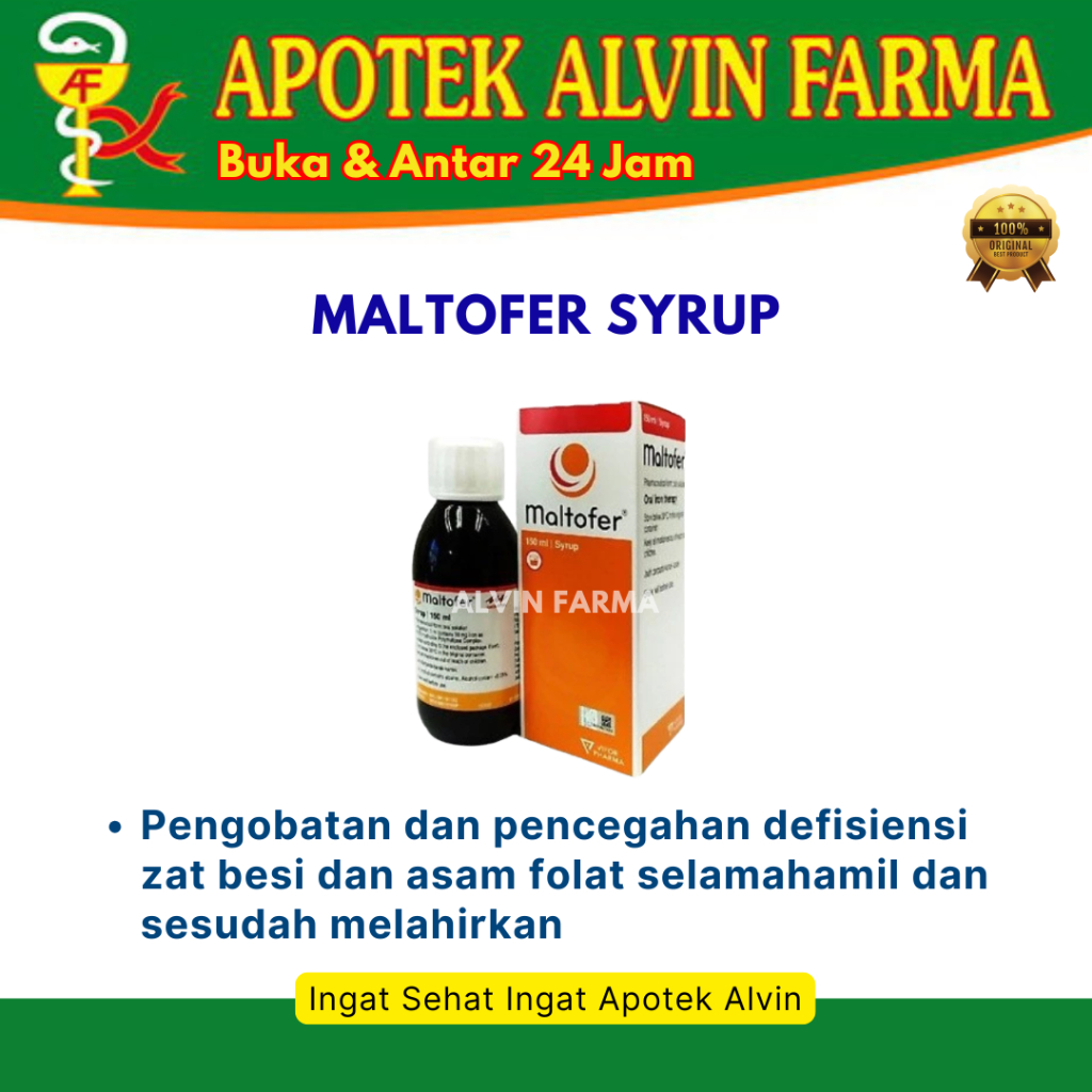 

Maltofer Syrup 150 ml - Sirup Tambah Darah Anemia