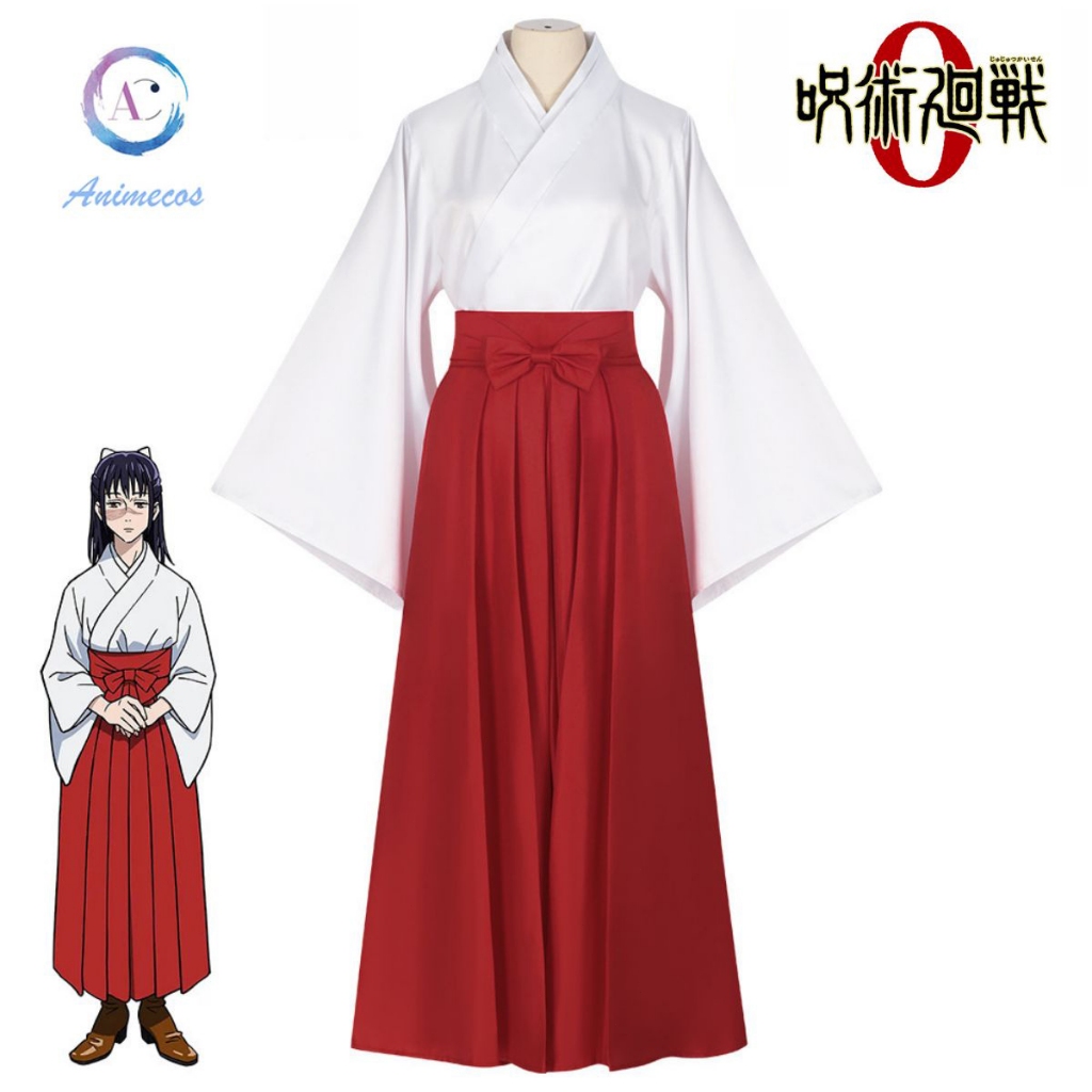 Anime Jujutsu Kaisen Iroi Utahime Kostum cosplay Utahime Iroi Kimono Seragam Wig Halloween Setelan