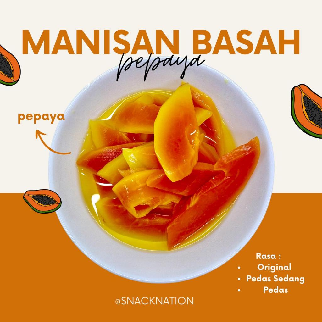 

MANISAN BASAH BUAH PEPAYA KUALITAS PREMIUM 200 GRAM / 400 GRAM BUAH PEPAYA