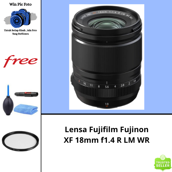 Lensa Fujifilm XF 18mm f1.4 R LM WR / lens Fujifilm / Fujinon