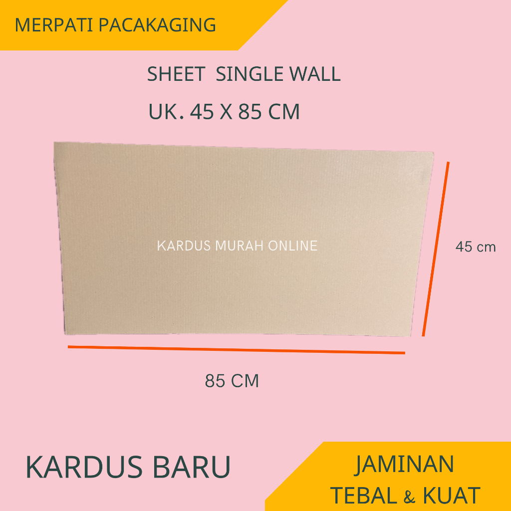 

KARDUS LEMBARAN 45X85 CM MURAH KARTON PACKAGING ONLINE