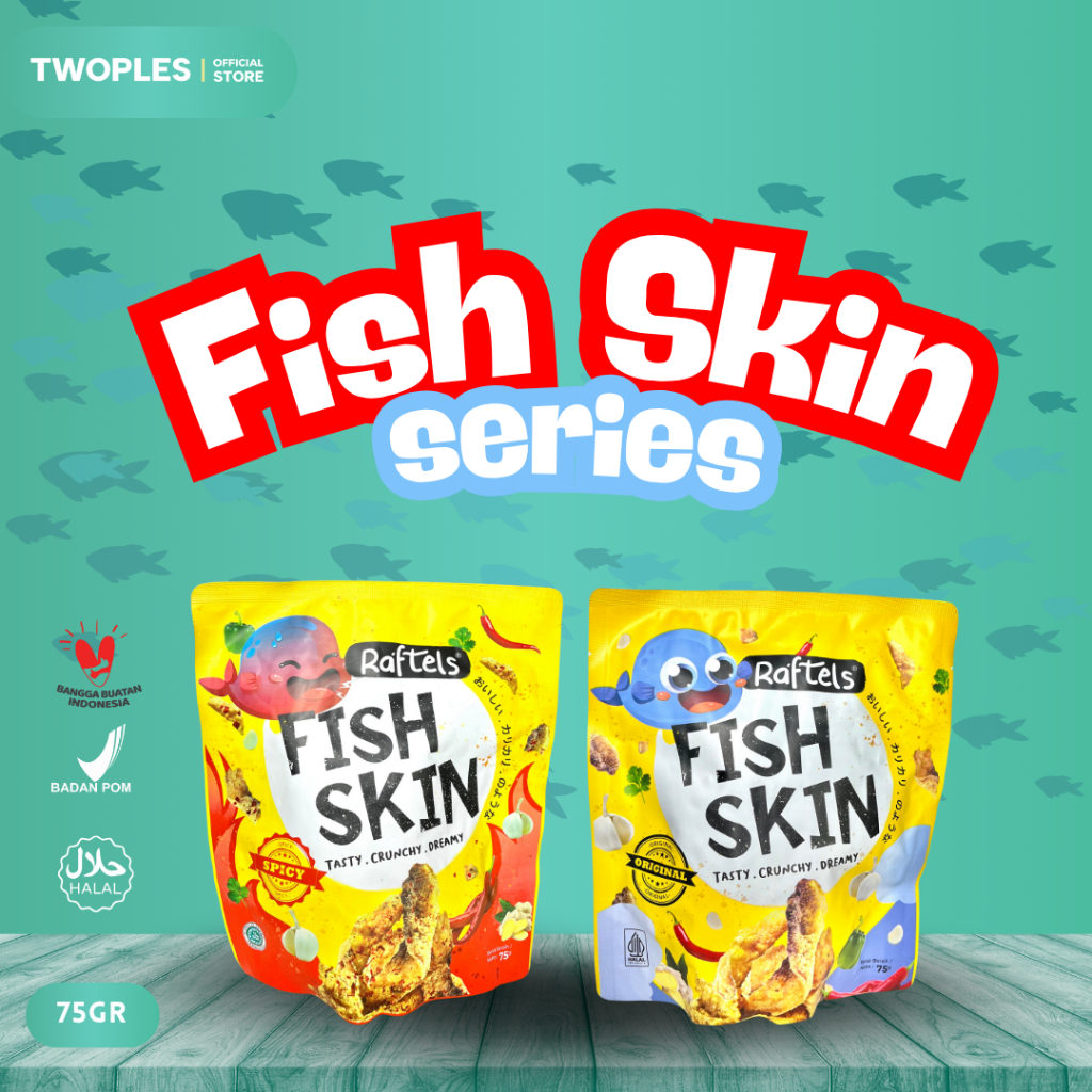 

Raftels Fish Skin Snack Gurih Kulit Ikan Crispy Viral Kekinian