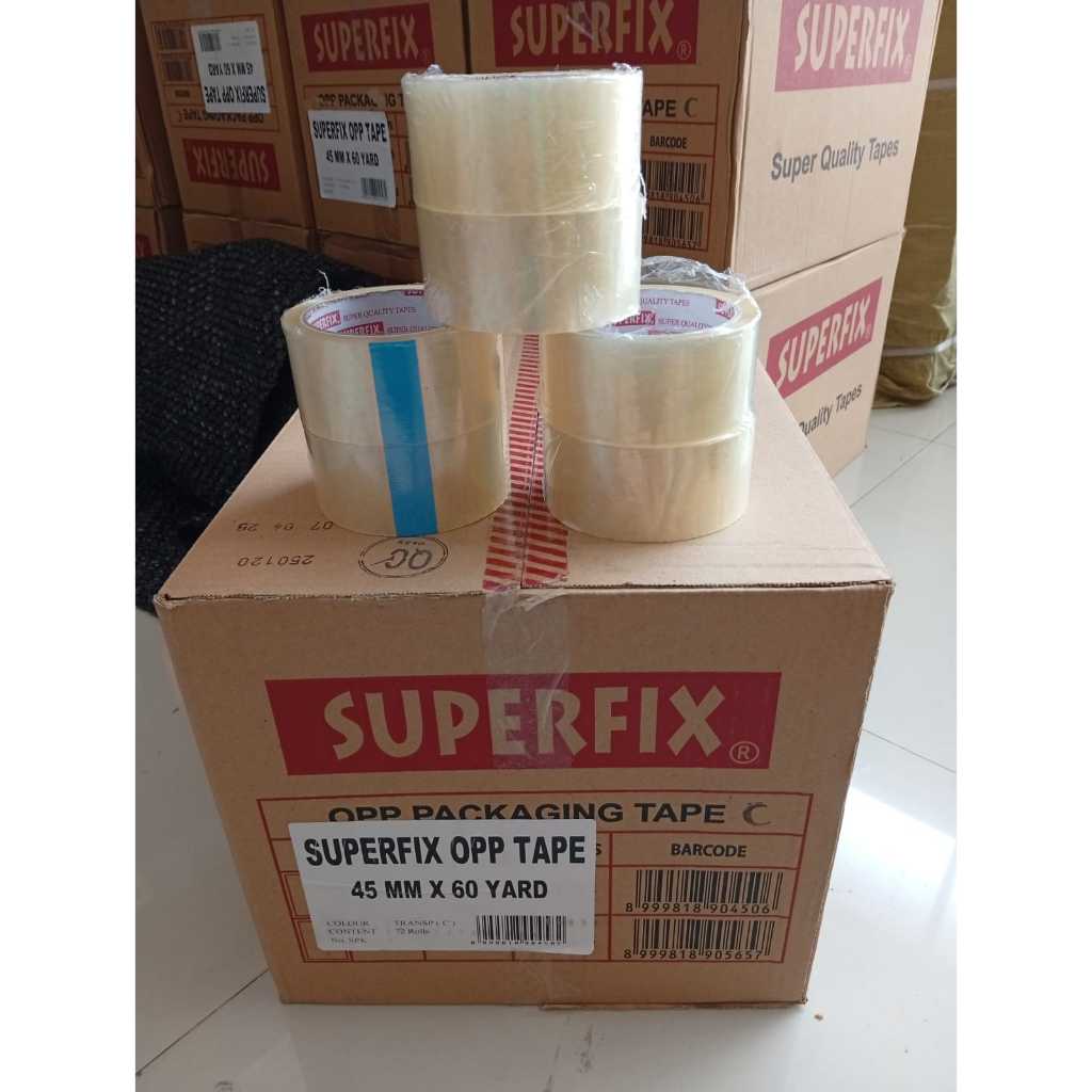 

Superfix Lakban Bening 45 Mm X 60 Yard / Lakban Tranparan Dengan Daya Lekat Kuat