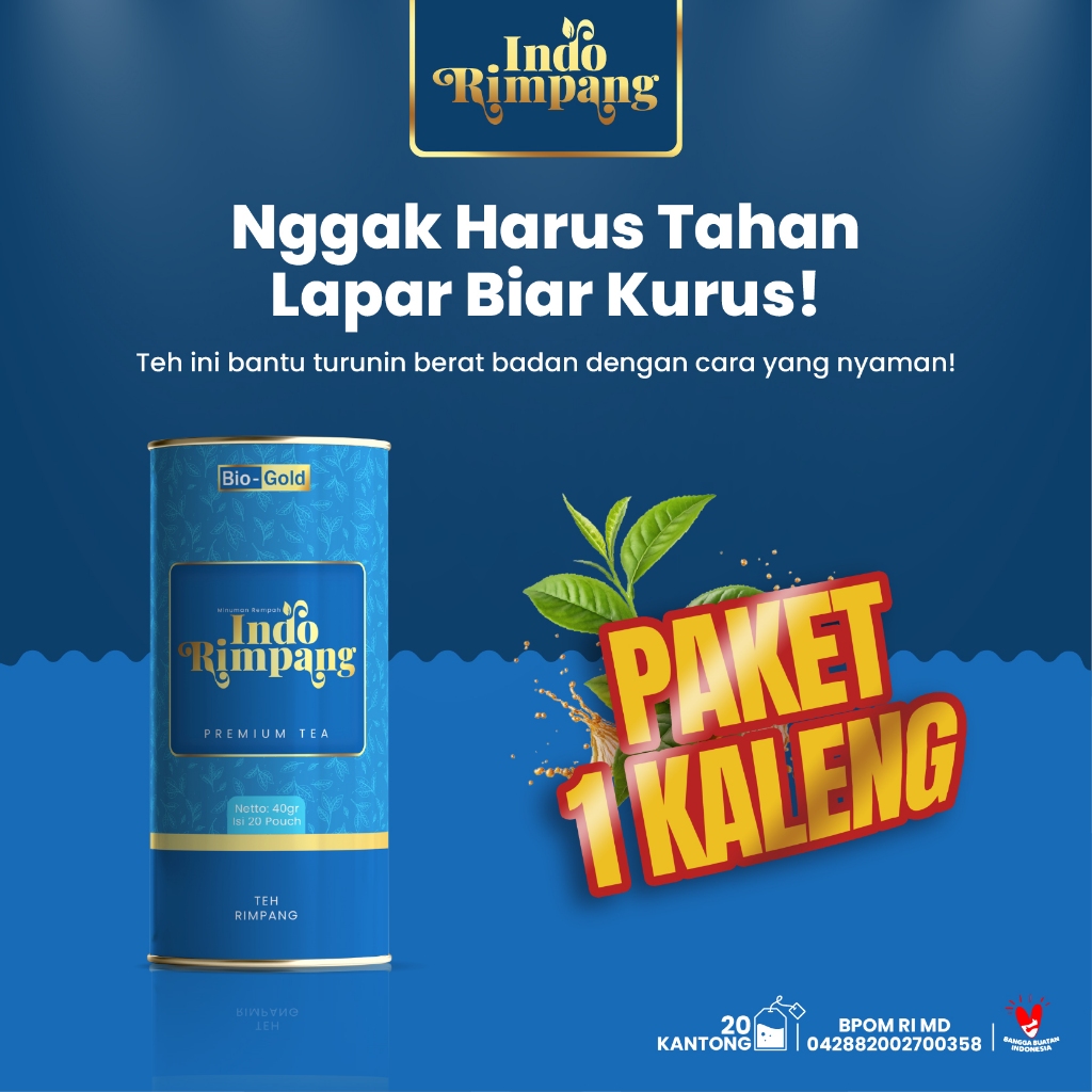 

Teh Indo Rimpang Premium Tea - Solusi Alami Untuk Menurunkan Berat Badan dan Detox Tubuh
