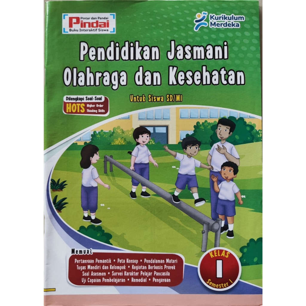 LKS PINDAI Pendidikan Jasmani PJOK Kelas 1 SD/MI Edisi Cetakan 2025