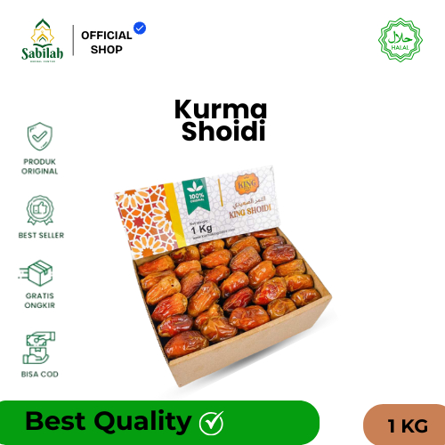 

Kurma Shoidi Premium 1kg King Dates | Sukari Shoidi | Manis Lembut & Legit