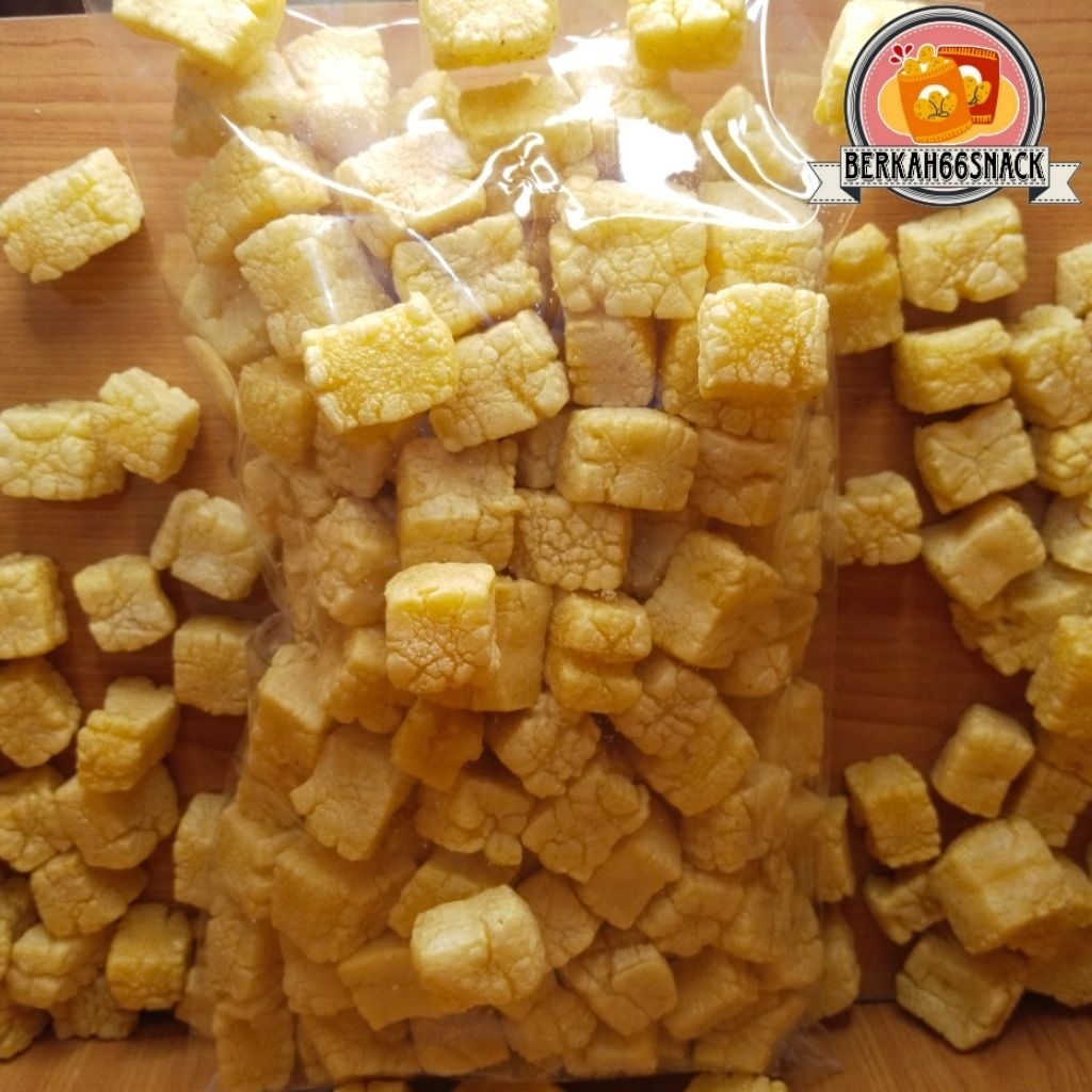 

Kerupuk Dadu Gurih 200g | Cemilan Kerupuk Tahu Renyah | Jajanan Jadul Kerupuk Rambak