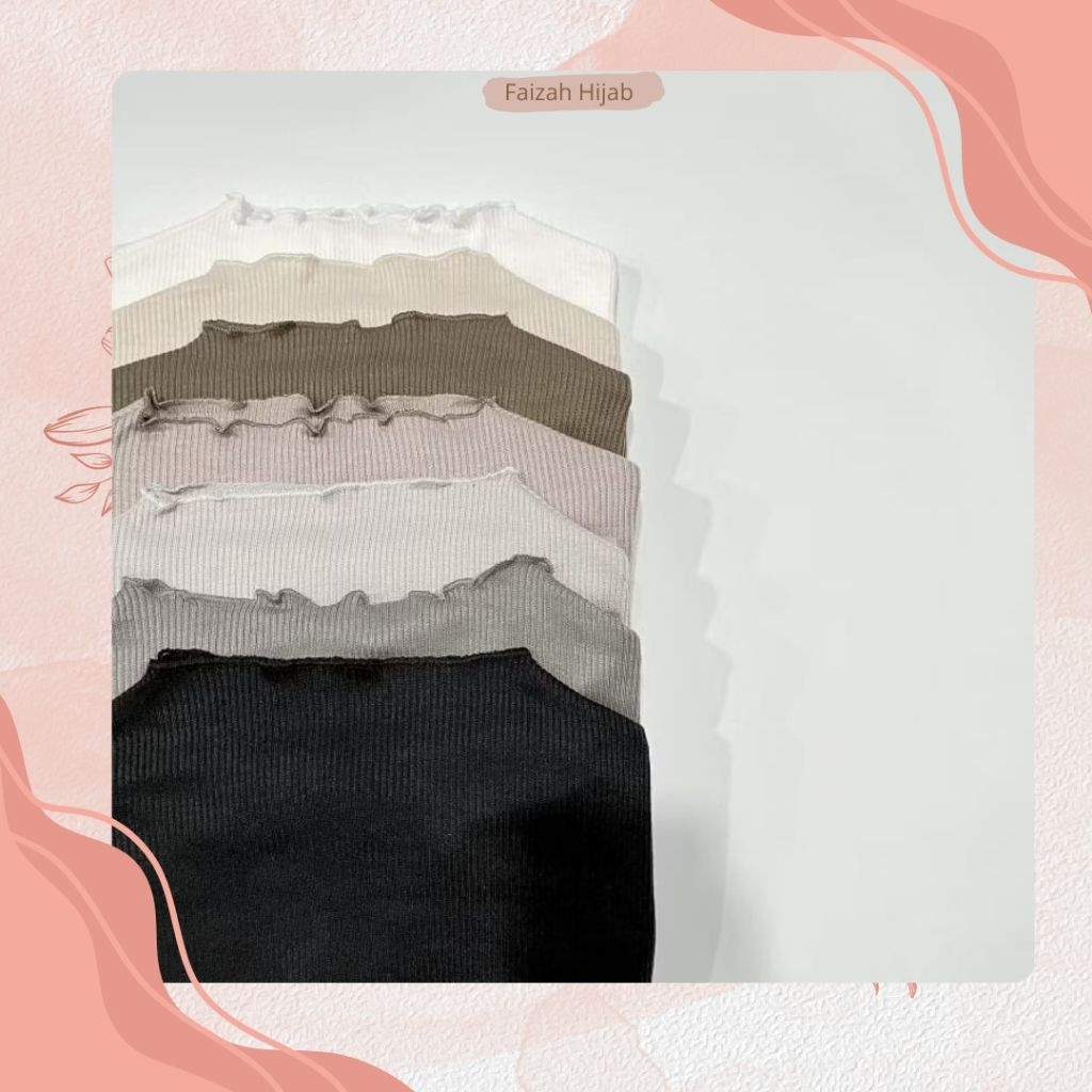 INNER TANPA LENGAN TURTLENECK INNER KNIT SLEEVELESS