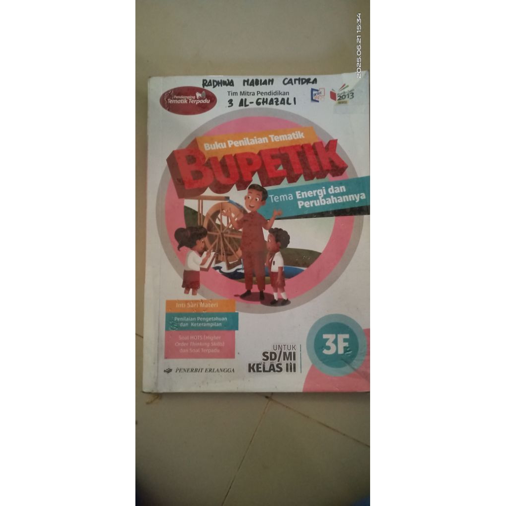 Bupetik kelas 3 SD/MI ORI Bekas pakai