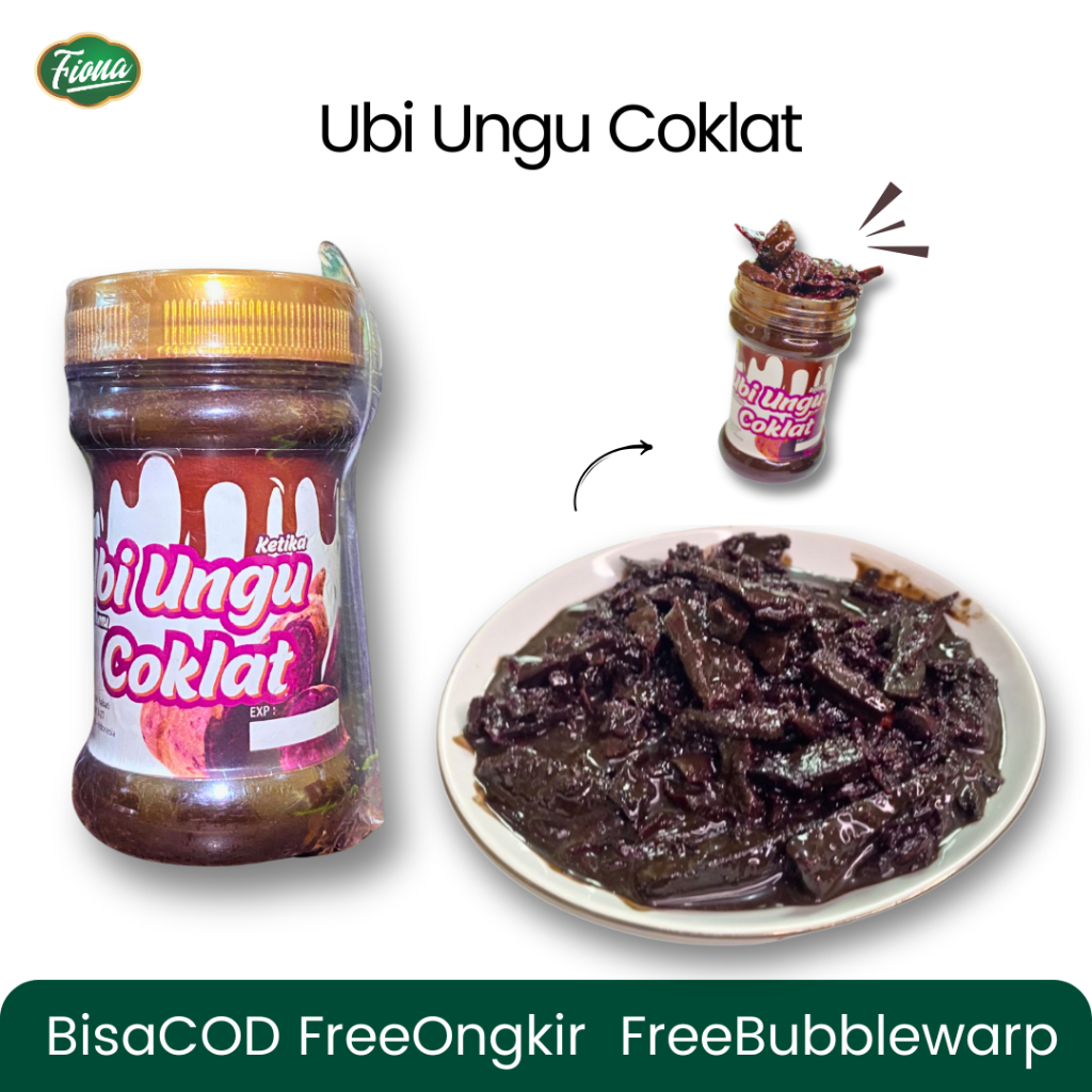 

Fiona Tropical Crunchy 140gram Selai Cokelat Crunchy Rasa Ubi Ungu Nikmat & Renyah Cocok Sebagai Camilan Sehari-hari