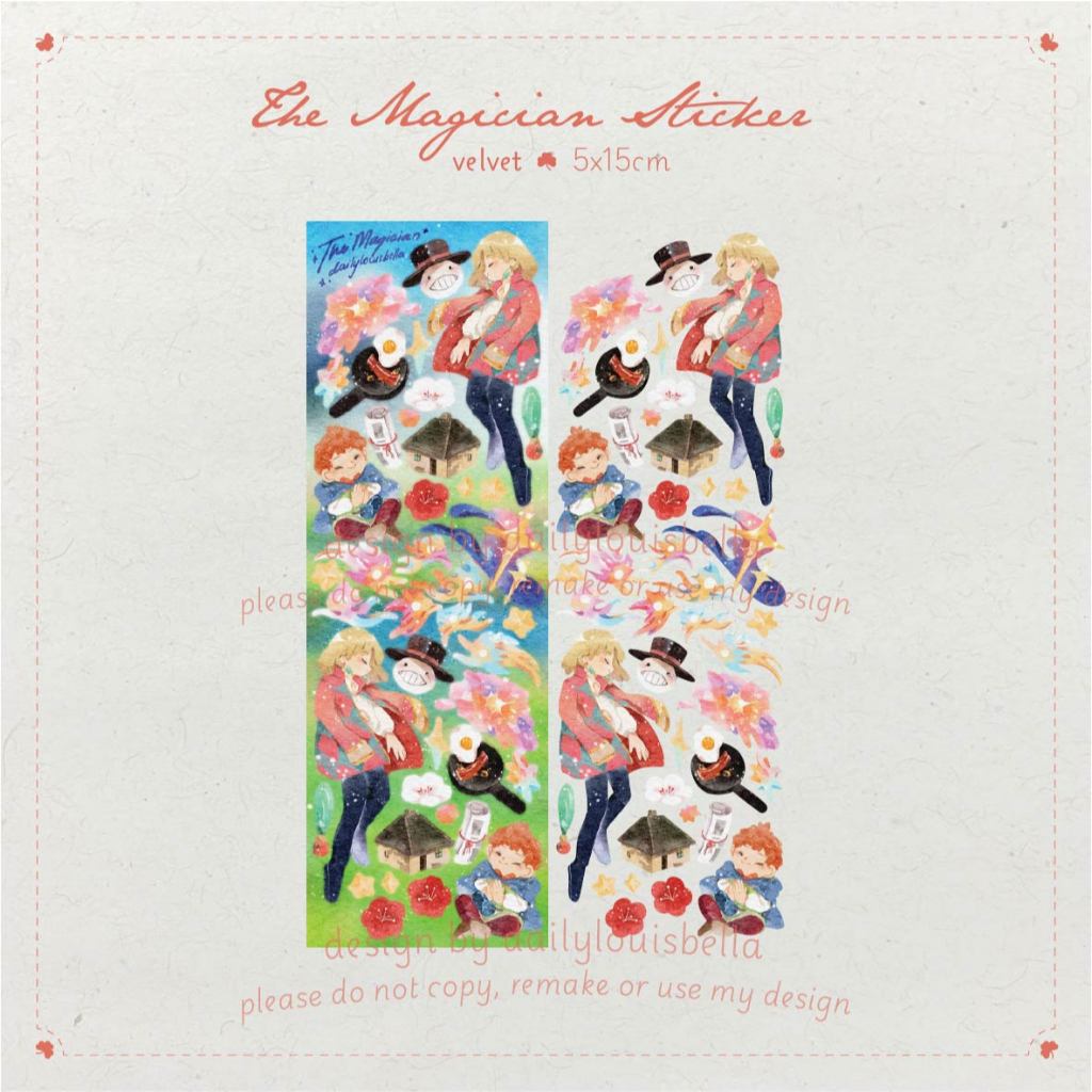 

Howl Magician Sophie Hatter Inspired Deco Sticker by Dailylouisbella