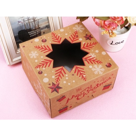 

Box Kue Christmas 4 Gambar, box hampers motif christmas cantik, christmas hampers box
