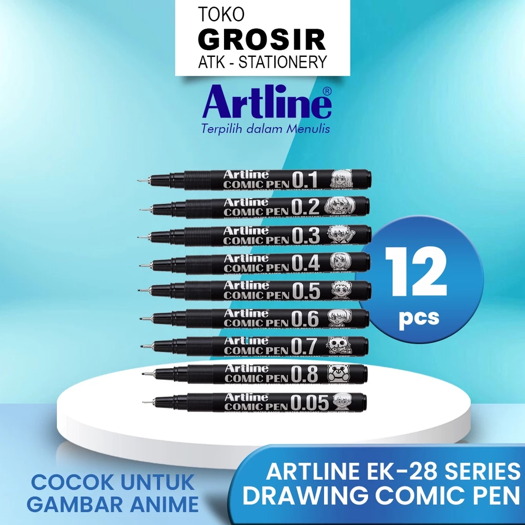 

Grosir Spidol Pulpen Gambar Artline Comic Pen / Drawing Pen 2