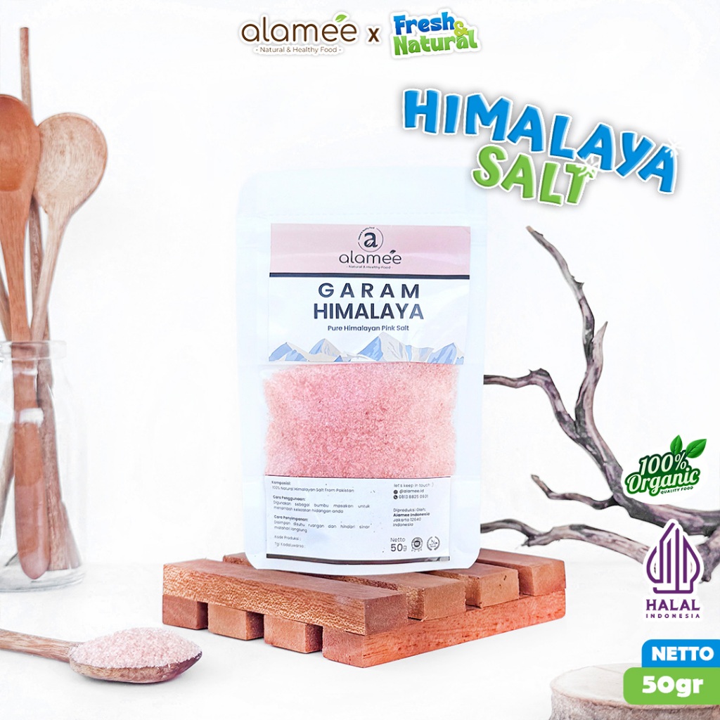 

Garam Himalaya Himalayan Pink Salt Mini Travel Size Tester Test 50g fresh and natural