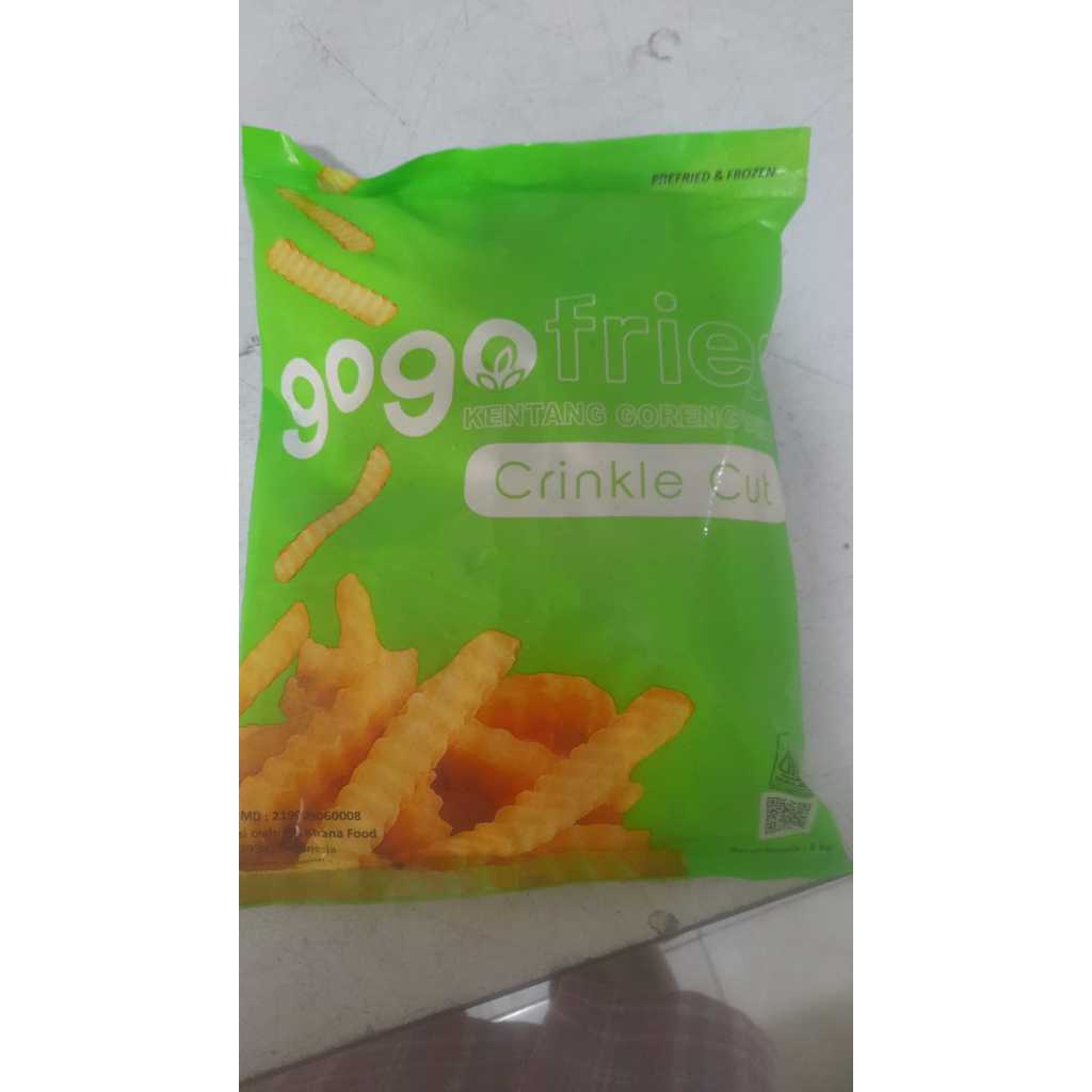 

Gogo fries kentang goreng crinkle cut 1kg