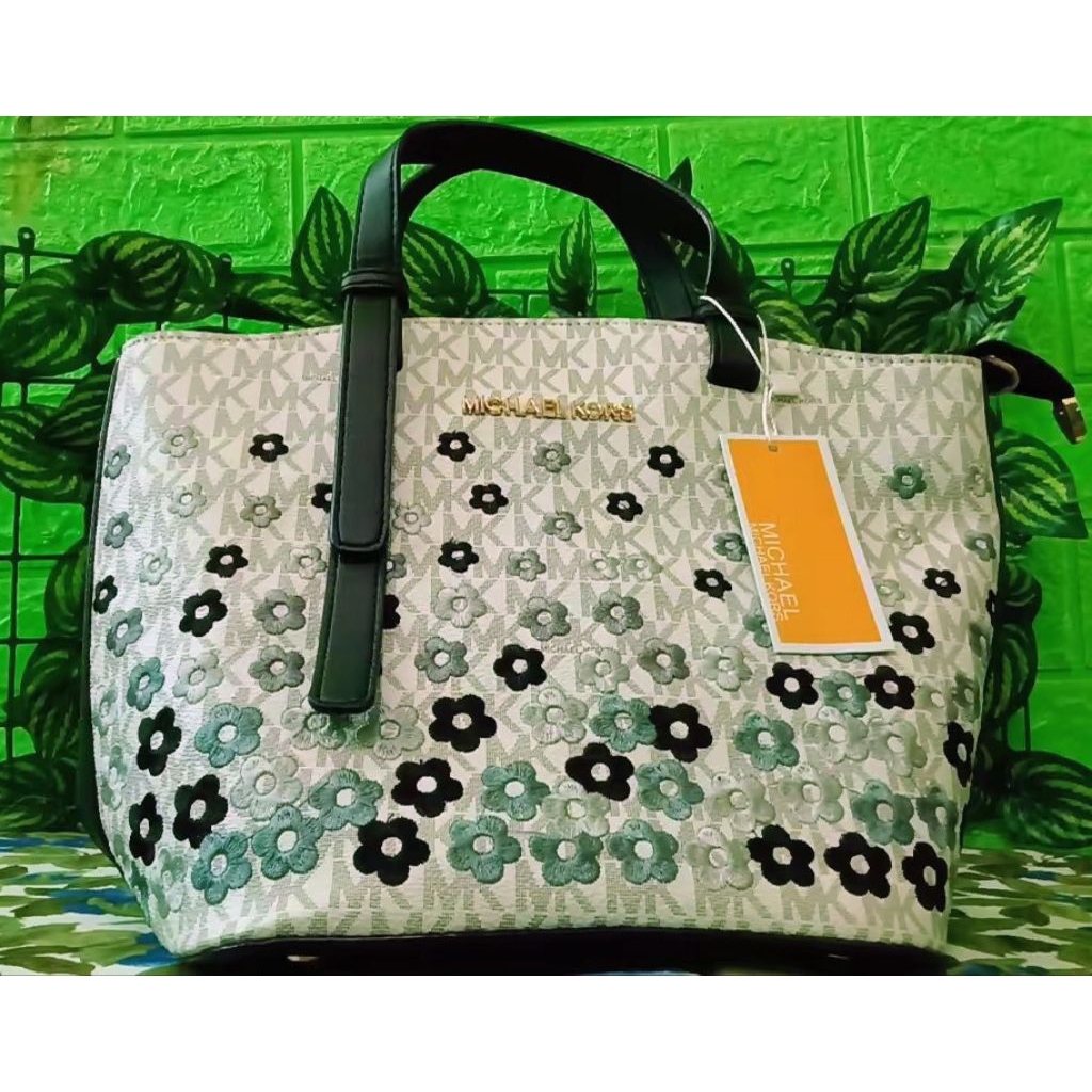 Michael Kors Floral Embroidered Tote Bag/Selempang