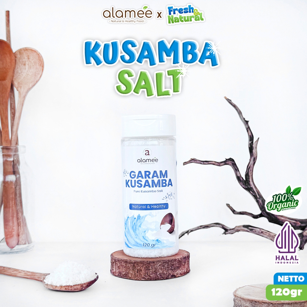 

Garam Kusamba Bali Sea Salt Premium 120gr Laut Organik Murni Natural Alami Organic Seasalt Lokal fresh and natural