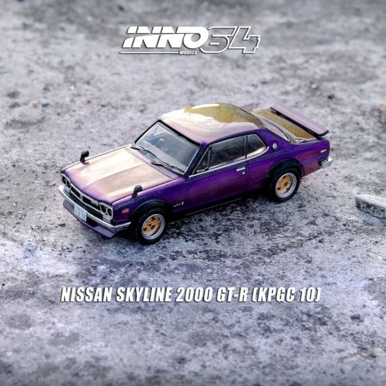 INNO 1/64 NISSAN SKYLINE 2000 GTR KPGC10 MIDNIGHT PURPLE II