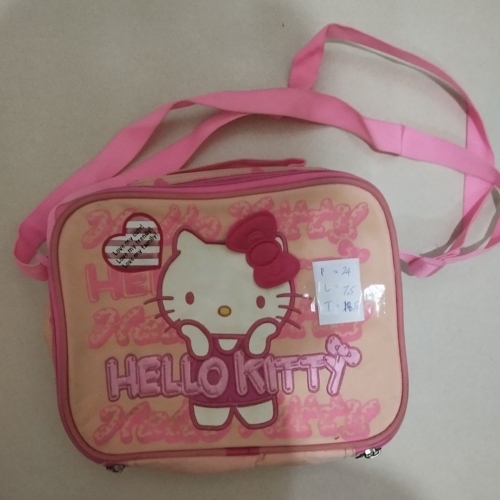 Preloved Tas Makan Hello Kitty Original # Second Lunch Bag Hello Kitty