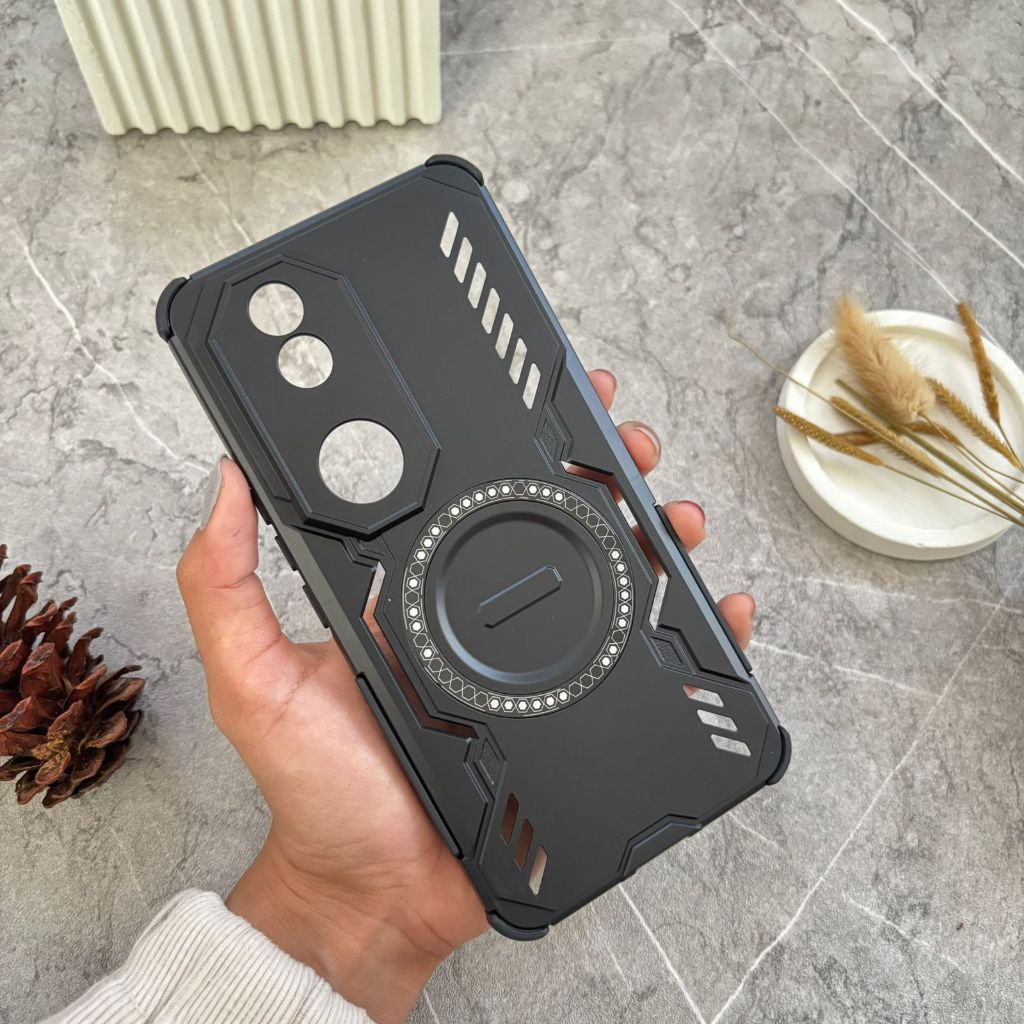 Case Vivo V50 5G Magnetic Cooling Fan Transformer Aero Cooler Hybrid Casing Anti Crack