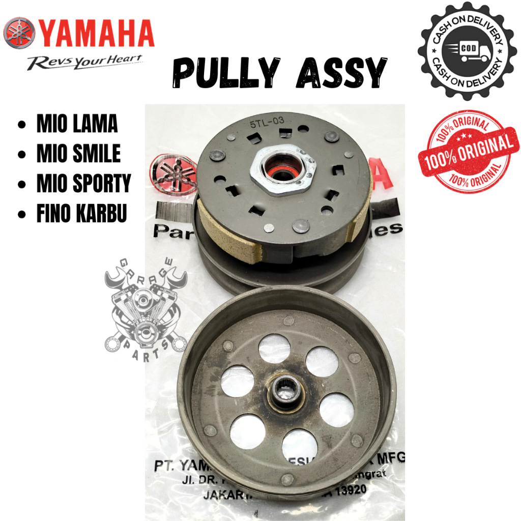 ASLI ORIGINAL PULLY ASSY YAMAHA YGP 5TL MIO LAMA MIO SMILE MIO SPORTY FINO KARBU KUALITAS ASLI YGP