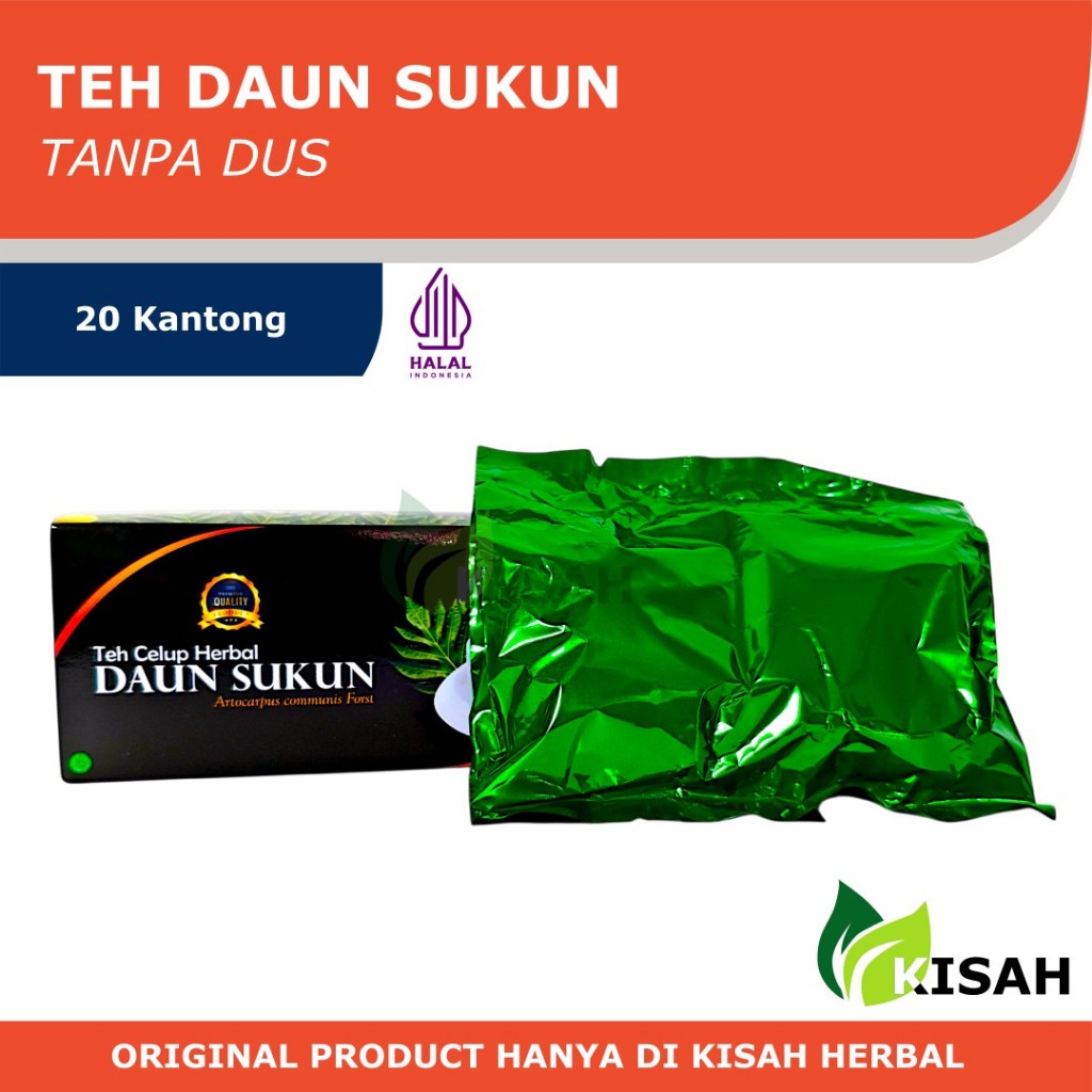 

[TANPA DUS] Teh Daun Sukun Tanpa Dus 20 Kantong - Herbal Sukun Asli - Bantu Atasi Jantung, Asam Urat, Diabetes, Ginjal & Kolesterol