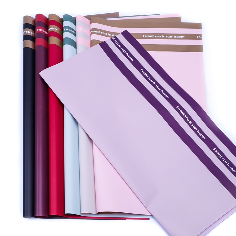 

Kertas Buket Gold Line Double Frame Cellophane Flower Wrapping Hand Bouquet Ecer KB6056