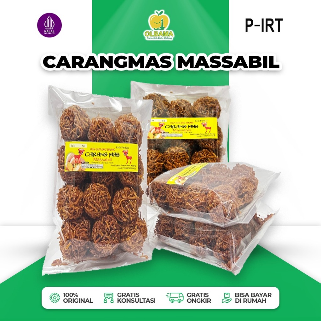 

Carang Mas Grubi Massabil 350gr Oleh Oleh Khas Batu Malang | Kremes Ubi Jalar Gula Merah Manis