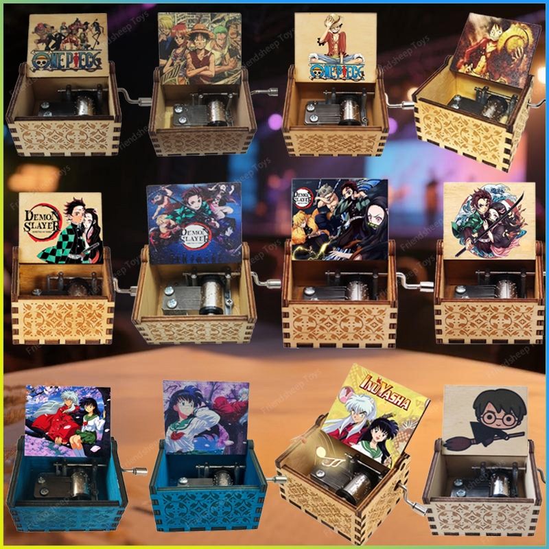 Kotak Musik Kayu Wooden Music Box Vintage Gift Hadiah Ulang Tahun Ultah Aesthetic Diputar Manual