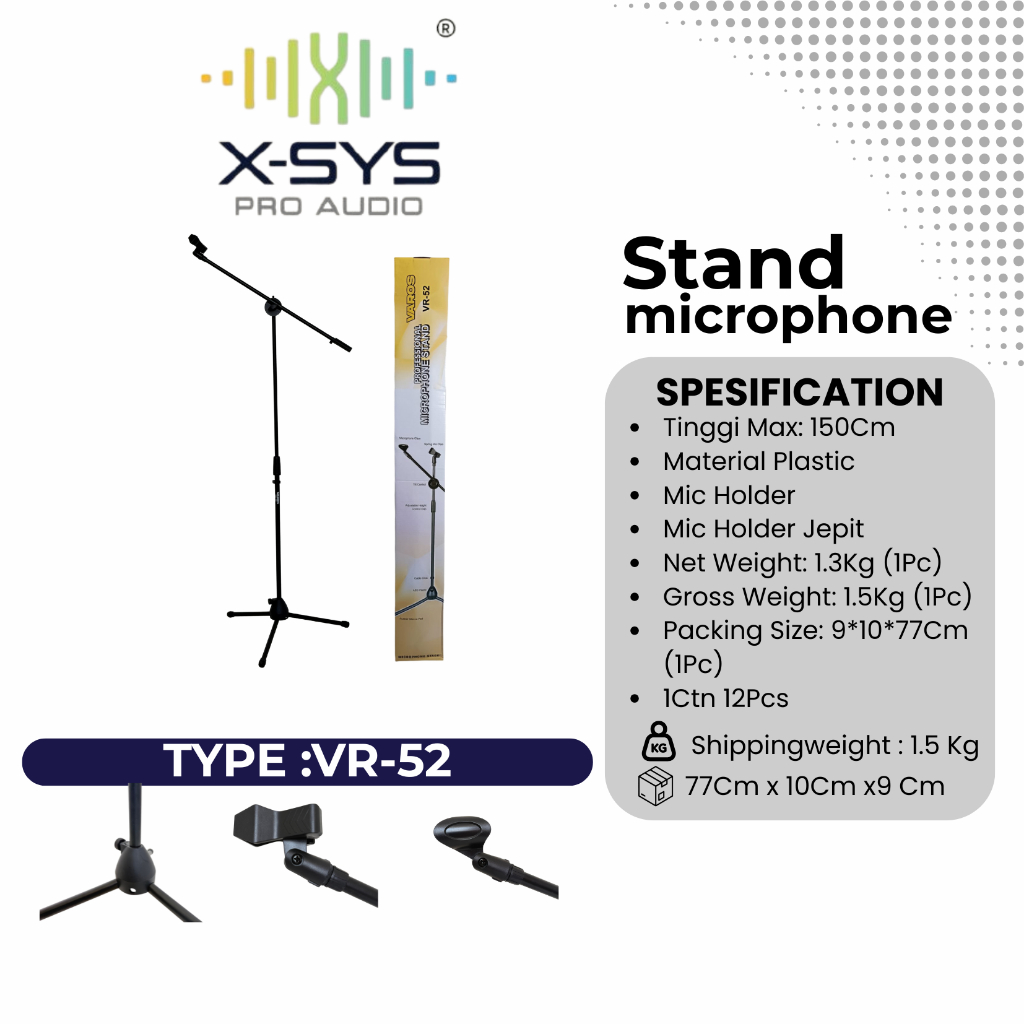 STAND MIC XSYS TIPE VR-52