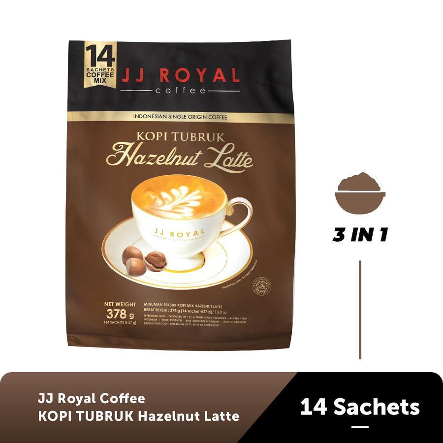 

JJ Royal Kopi Tubruk Hazelnut Latte Bulk Bag 14 Sachets