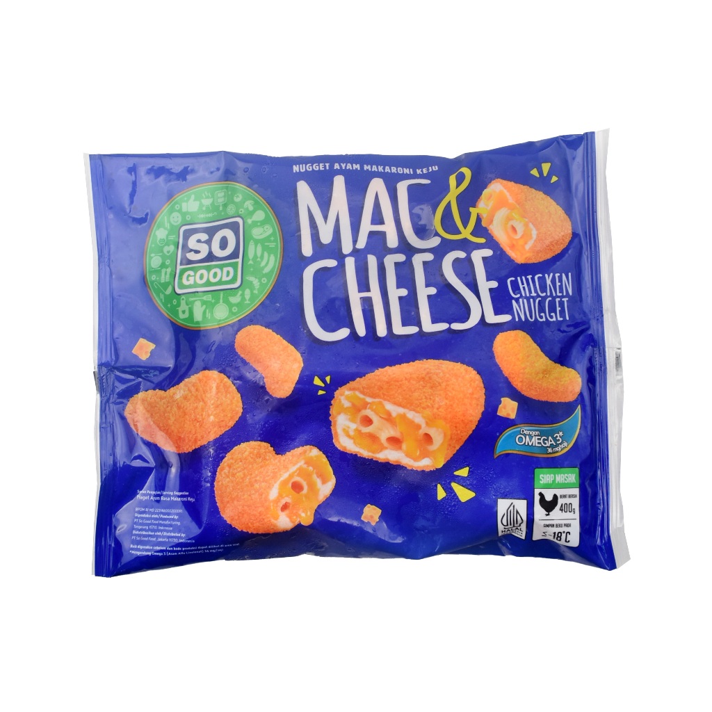 

So Good Mac & Cheese 400gr – Makaroni Keju Creamy & Lezat, Siap Saji Praktis